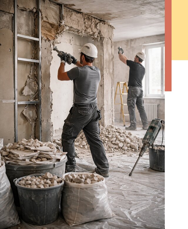 Демонтажные работы в Новокузнецке от 2774 руб. — услуги и цена под ключ | ОТДЕЛОЧНИК-Нвк