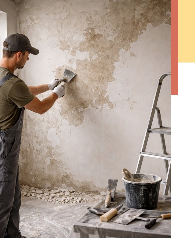 Снятие старой шпаклевки в Новокузнецке от 1901 руб. — быстро и недорого | ОТДЕЛОЧНИК-Нвк