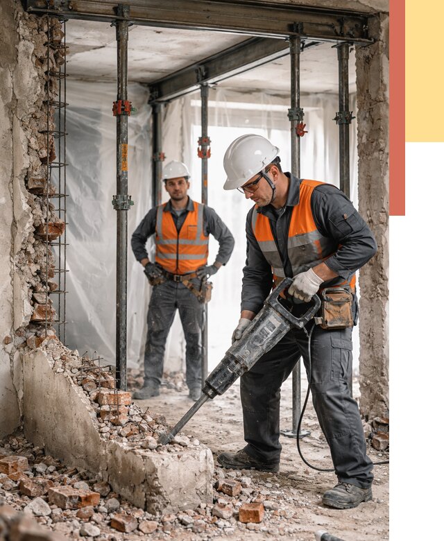 Снос несущих стен в Новокузнецке от 10531 руб. — демонтаж несущей стены под ключ | ОТДЕЛОЧНИК-Нвк