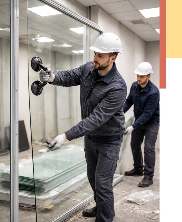 Демонтаж стеклянных перегородок в Новокузнецке от 3288 руб. — быстро и недорого | ОТДЕЛОЧНИК-Нвк