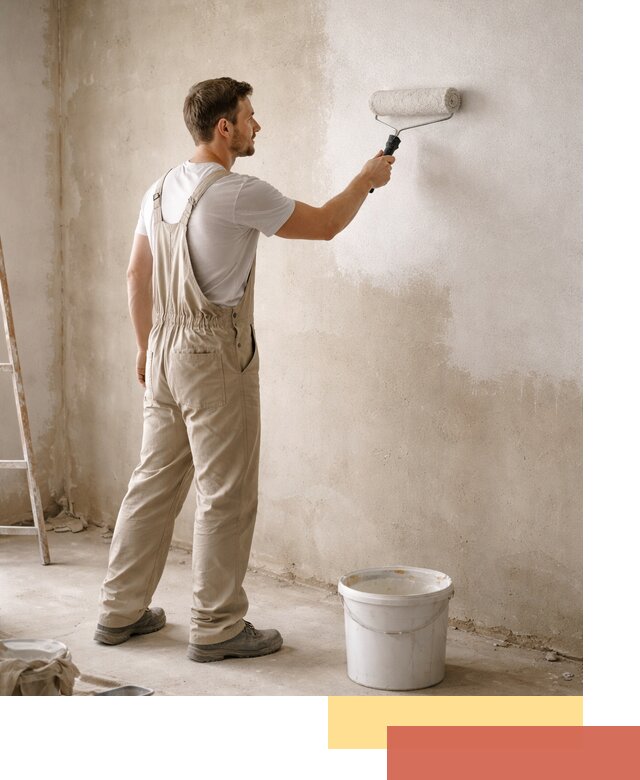 Грунтовка стен под отделку в Новокузнецке профессиональным раствором