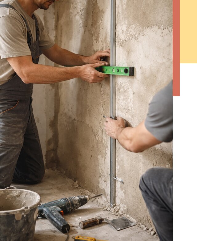 Установка штукатурных маяков в Новокузнецке от 7192 руб. — быстро и недорого | ОТДЕЛОЧНИК-Нвк