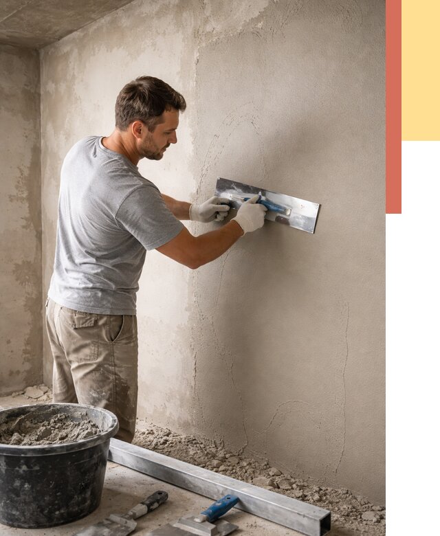 Штукатурка стен без маяков в Новокузнецке от 7397 руб/м2 — услуги и цена | ОТДЕЛОЧНИК-Нвк