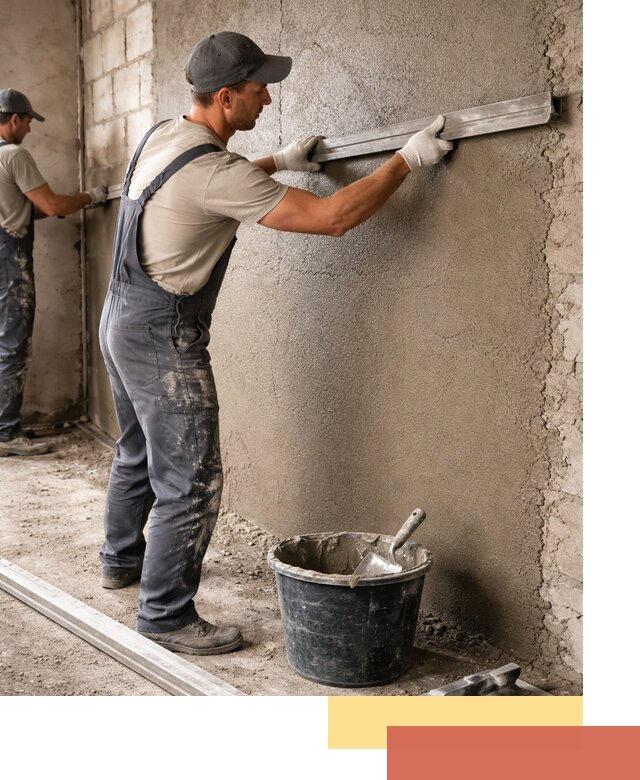 Штукатурка стен цементно-песчаная в Новокузнецке профессионально