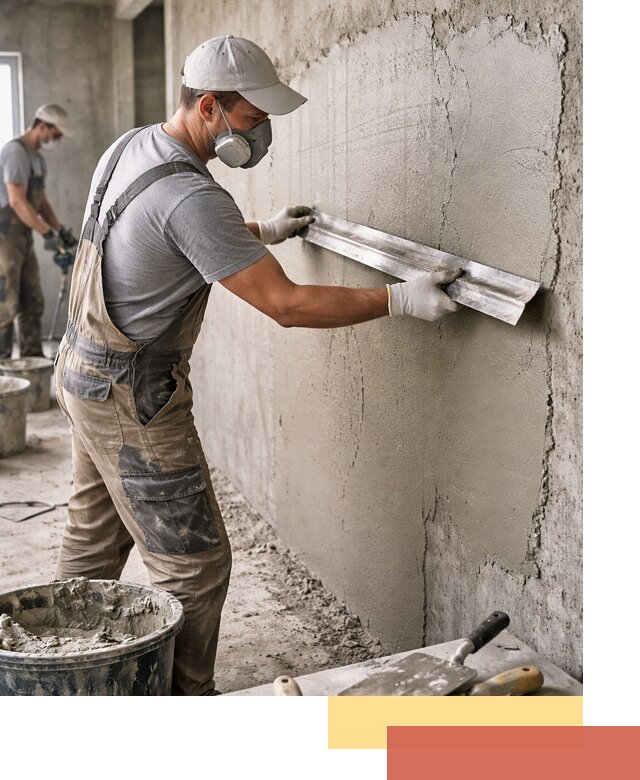 Штукатурка бетонных стен в Новокузнецке качественно и долговечно