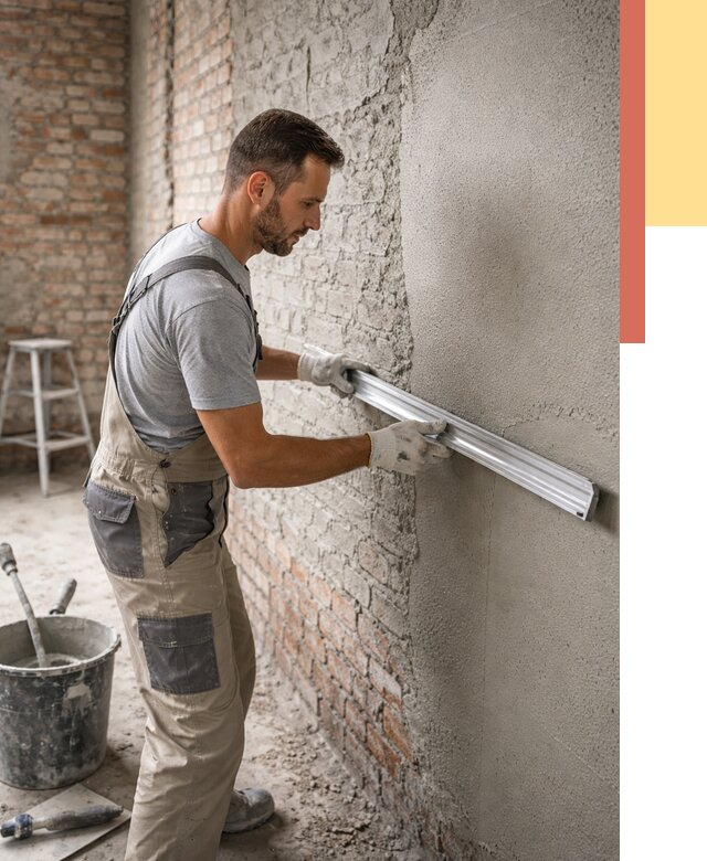 Штукатурка кирпичных стен в Новокузнецке от 4623 руб/м2 — быстро и недорого | ОТДЕЛОЧНИК-Нвк