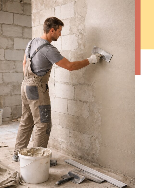 Штукатурка стен из газобетона в Новокузнецке от 2158 руб./м2 — быстро и недорого | ОТДЕЛОЧНИК-Нвк