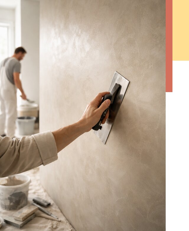 Венецианская штукатурка в Новокузнецке от 3596 руб/м² — нанесение стен под ключ | ОТДЕЛОЧНИК-Нвк