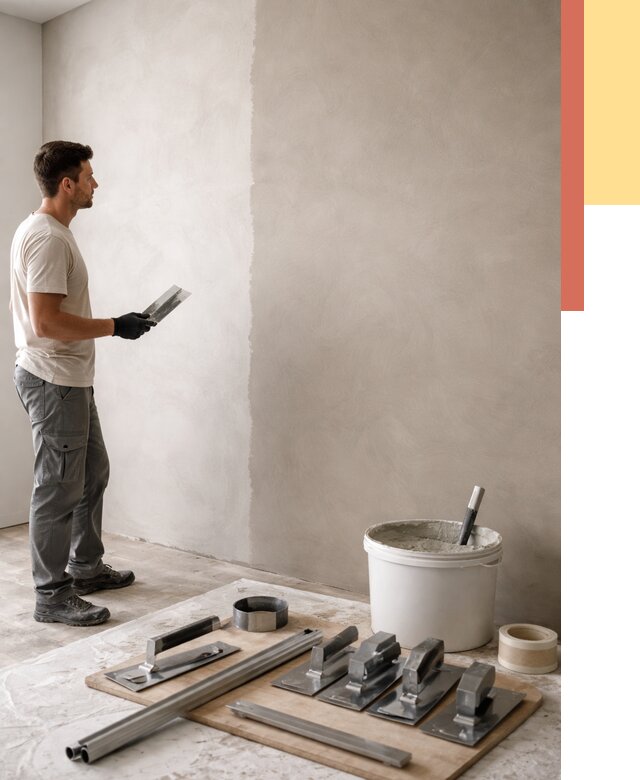 Нанесение микроцемента на стены в Новокузнецке от 3288 руб./м2 под ключ | ОТДЕЛОЧНИК-Нвк