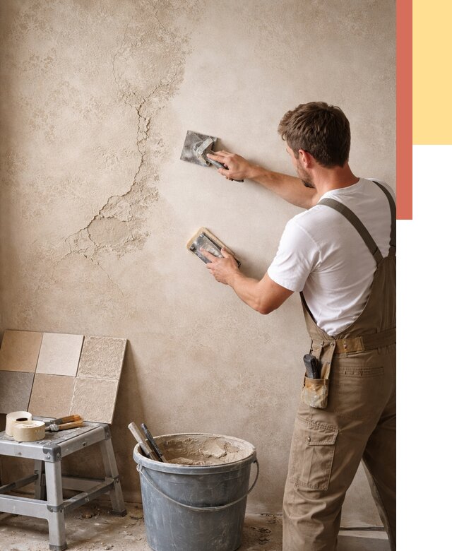 Ремонт декоративной штукатурки в Новокузнецке от 4623 руб. под ключ | ОТДЕЛОЧНИК-Нвк