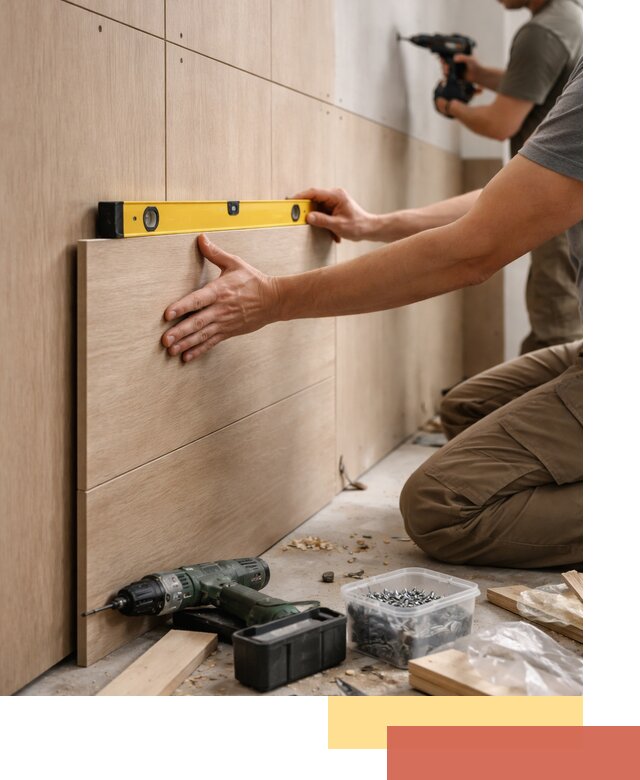 Профессиональный монтаж МДФ панелей на стены в Новокузнецке