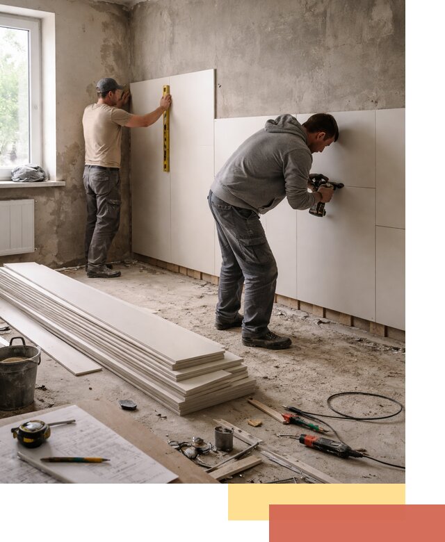 Монтаж ПВХ панелей на стены в Новокузнецке качественно и быстро