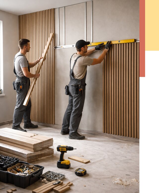 Монтаж реечных панелей на стены в Новокузнецке от 1233 руб. — быстро и недорого | ОТДЕЛОЧНИК-Нвк