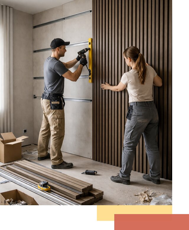 Монтаж реечных панелей на стены в Новокузнецке