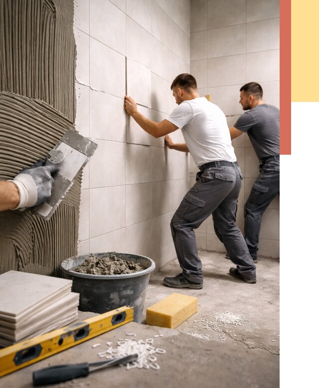 Укладка плитки на стены в Новокузнецке от 873 руб. — качественно и недорого | ОТДЕЛОЧНИК-Нвк