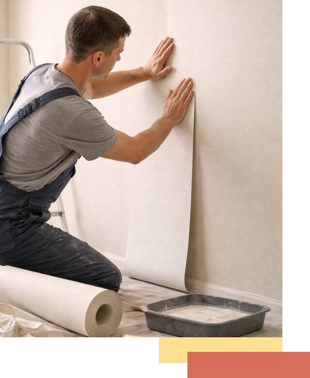 Поклейка флизелиновых обоев в Новокузнецке качественно и быстро