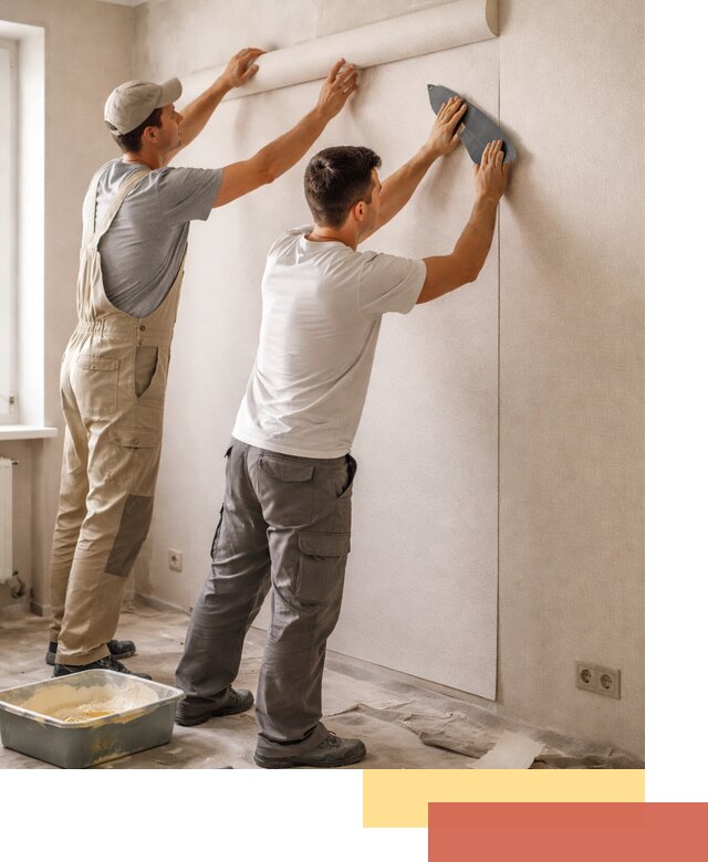 Поклейка виниловых обоев в Новокузнецке профессионально и качественно