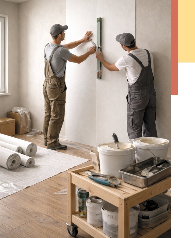 Поклейка стеклообоев в Новокузнецке от 6678 руб. за м2 — быстро и недорого | ОТДЕЛОЧНИК-Нвк