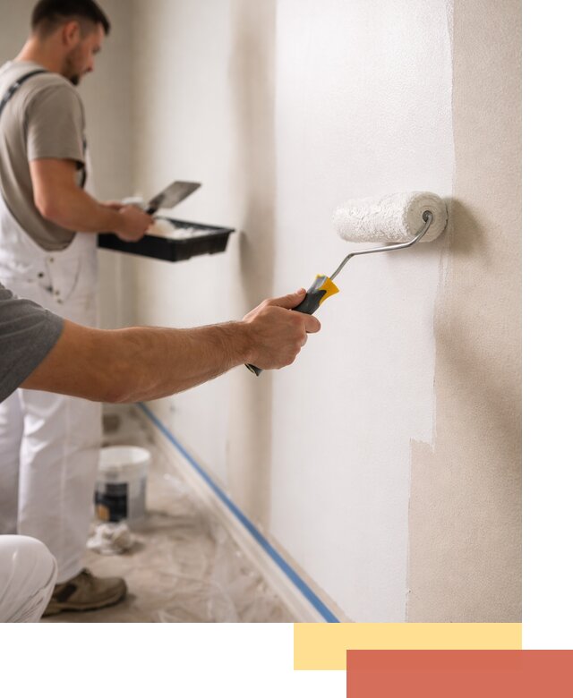 Покраска стен акриловой краской профессионально в Новокузнецке