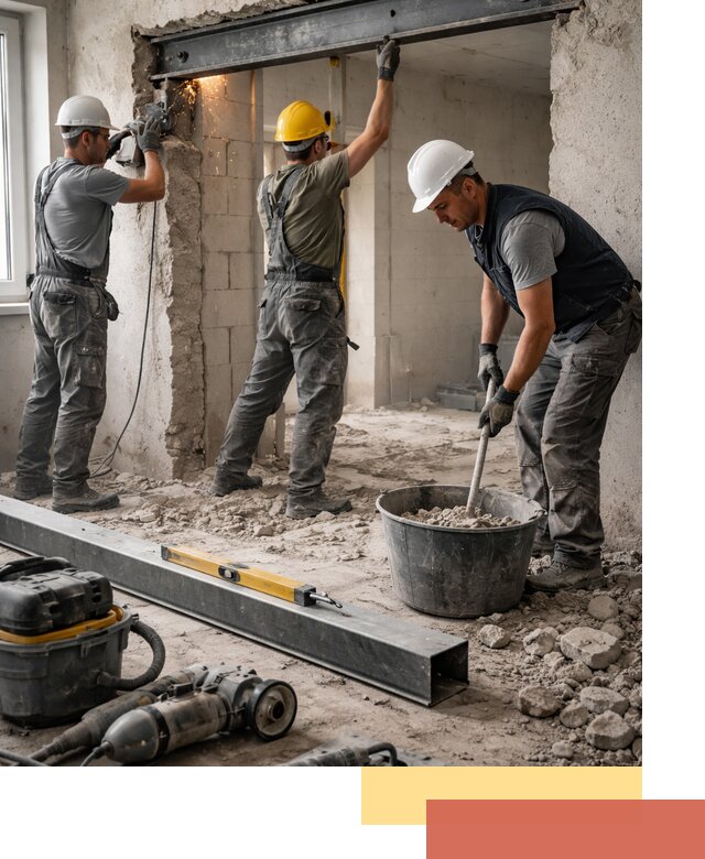 Создание проемов в стенах и несущих конструкциях в Новокузнецке