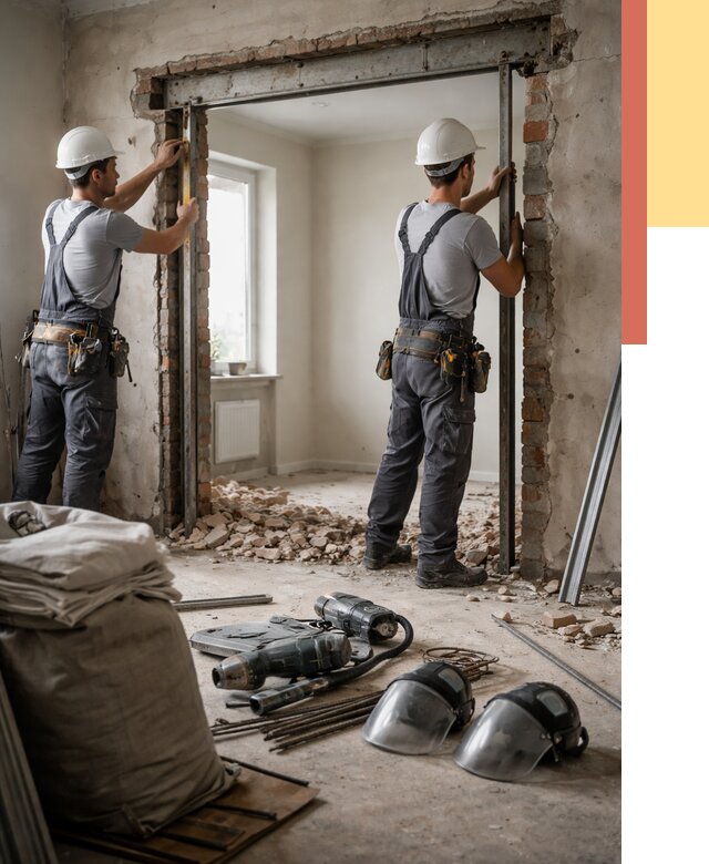 Расширение дверного проема в Новокузнецке от 12843 руб. под ключ | ОТДЕЛОЧНИК-Нвк