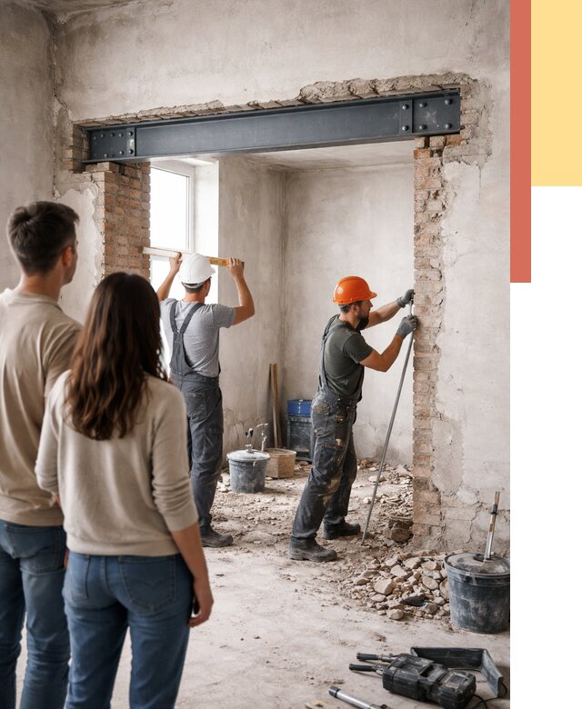 Усиление проема в стене в Новокузнецке от 9760 руб. — усиление дверного проема металлоконструкцией | ОТДЕЛОЧНИК-Нвк