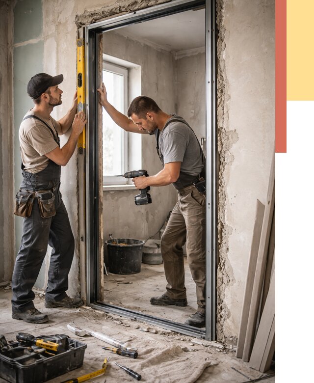 Закладка дверного проема в Новокузнецке от 3596 руб. — быстро и недорого | ОТДЕЛОЧНИК-Нвк