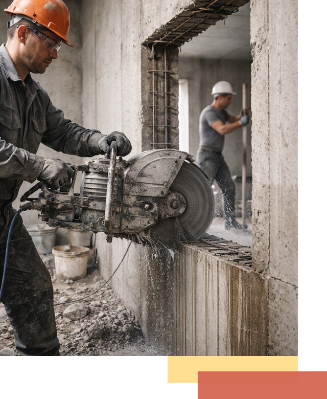 Алмазная резка проемов в Новокузнецке быстро и точно