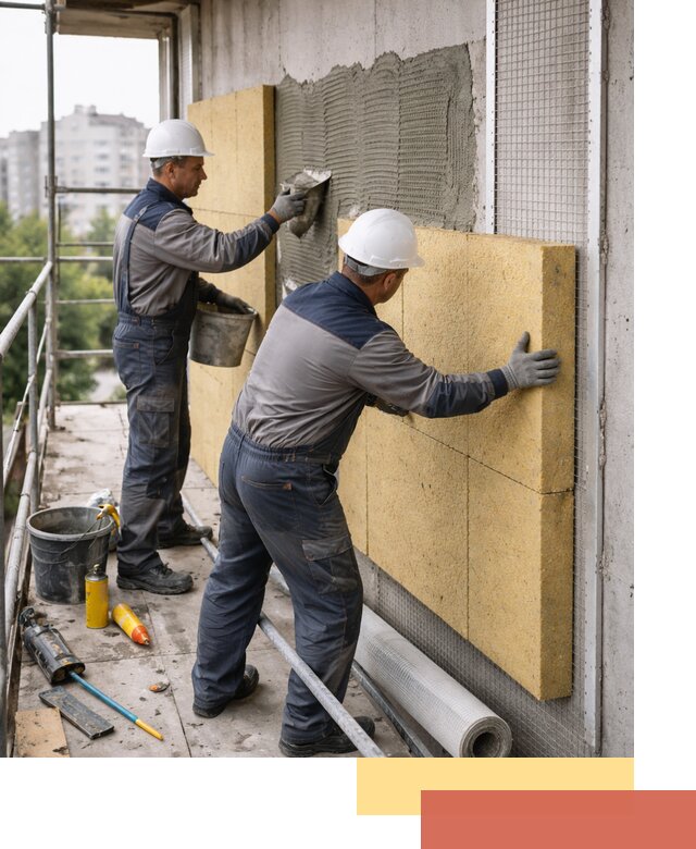 Утепление стен зданий и домов в Новокузнецке качественно и надежно
