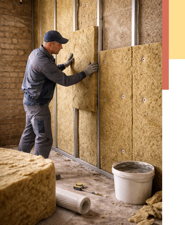 Утепление стен минватой в Новокузнецке от 1387 руб./м2 — недорого и быстро | ОТДЕЛОЧНИК-Нвк