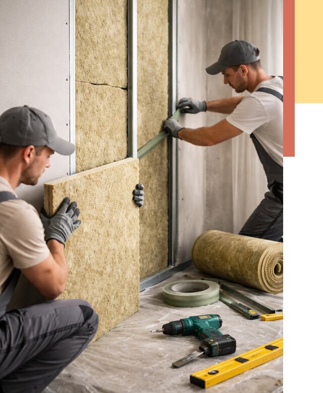 Шумоизоляция стен в Новокузнецке под ключ от 1901 руб. | ОТДЕЛОЧНИК-Нвк