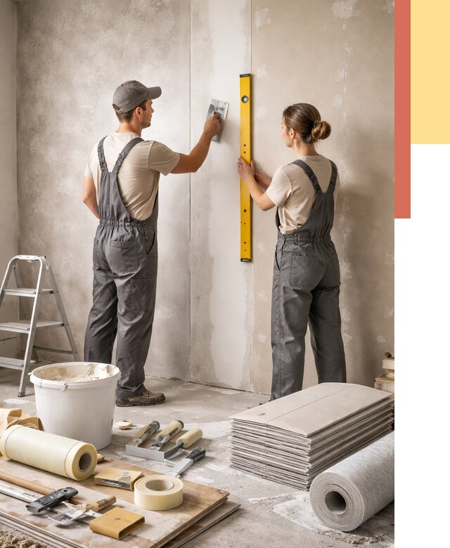 Отделка стен в Новокузнецке от 1541 руб/м² — недорого, быстро, под ключ | ОТДЕЛОЧНИК-Нвк