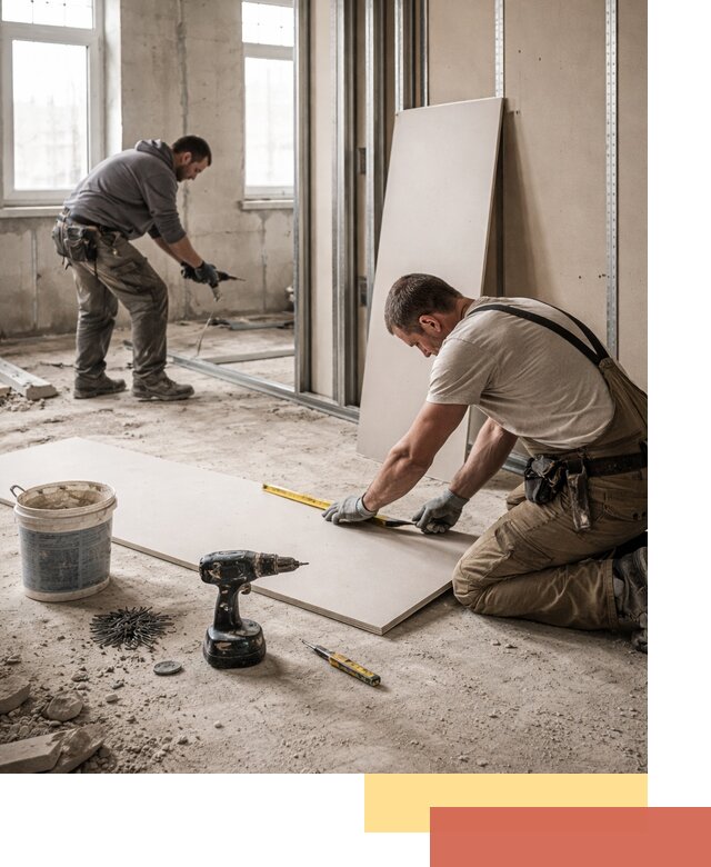 Кладка перегородок из ПГП под ключ в Новокузнецке