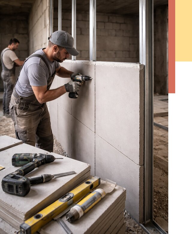 Кладка влагостойких перегородок ПГП в Новокузнецке от 1233 руб. под ключ | ОТДЕЛОЧНИК-Нвк