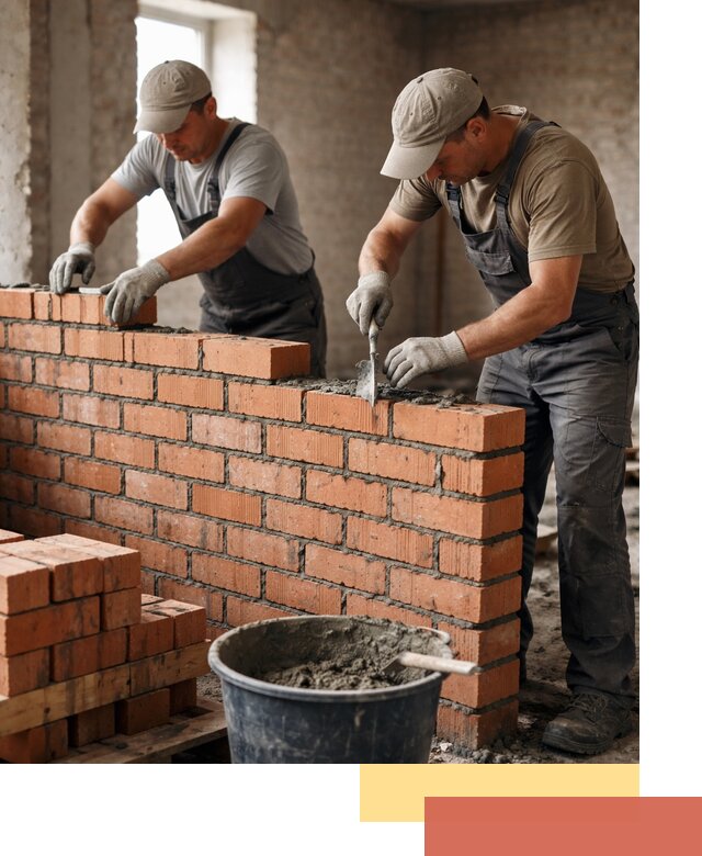 Кладка кирпичных перегородок под ключ в Новокузнецке