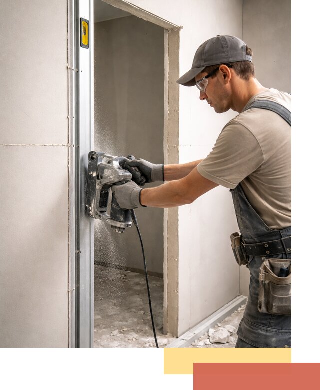 Устройство дверного проема в перегородке в Новокузнецке