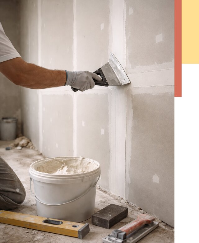 Шпаклевка перегородок из гипсокартона в Новокузнецке от 2569 руб. — услуги ОТДЕЛОЧНИК-Нвк