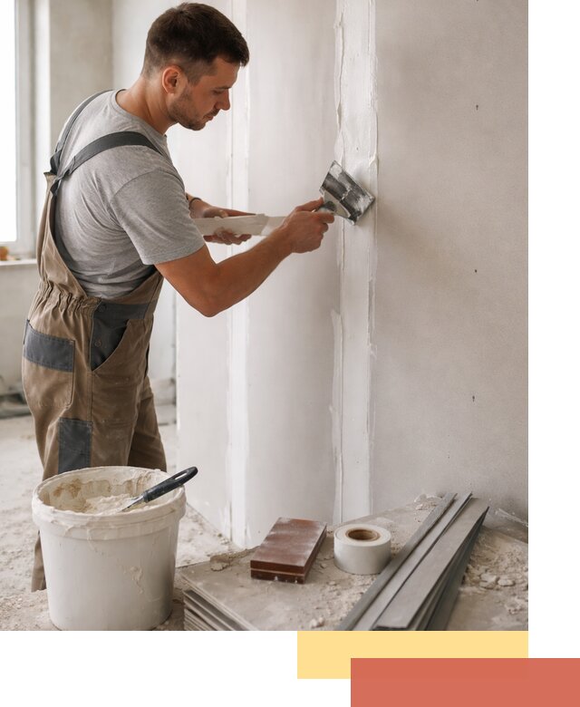 Шпаклевка перегородок из гипсокартона в Новокузнецке качественно и быстро