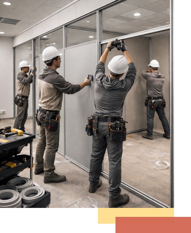 Мобильные офисные перегородки под ключ в Новокузнецке