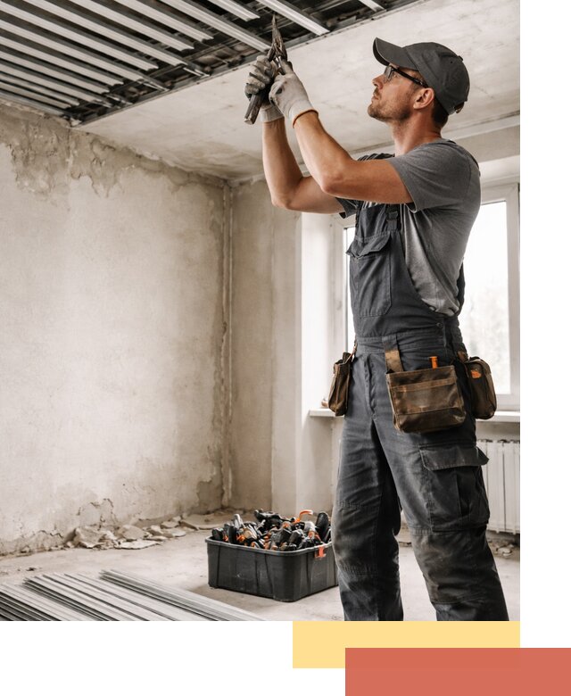 Демонтаж реечного потолка в Новокузнецке быстро и аккуратно