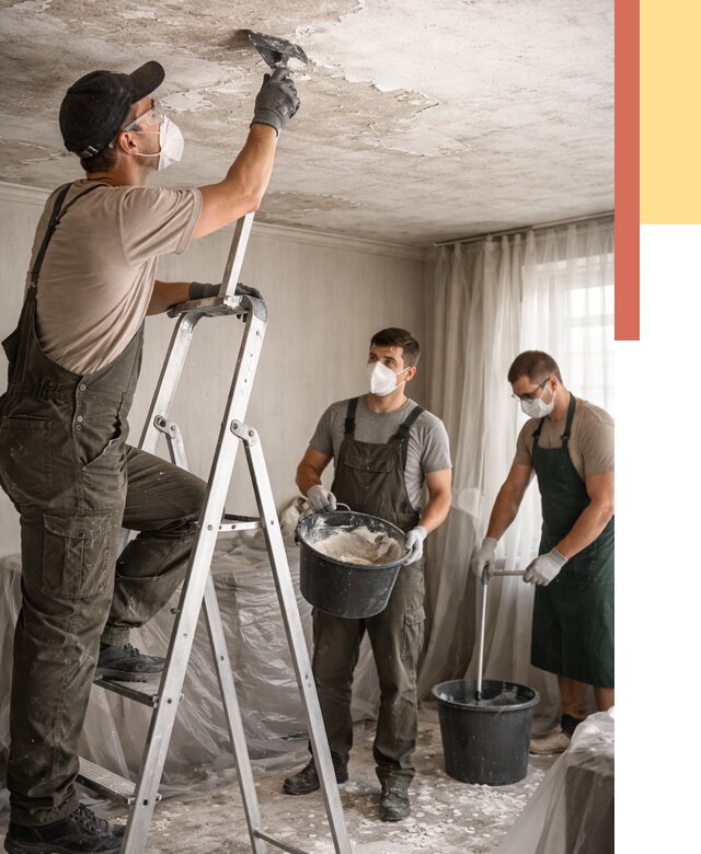 Удаление побелки с потолка в Новокузнецке от 2569 руб. быстро и недорого | ОТДЕЛОЧНИК-Нвк