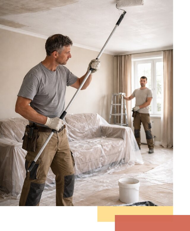 Грунтовка потолка в Новокузнецке — подготовка под покраску и отделку