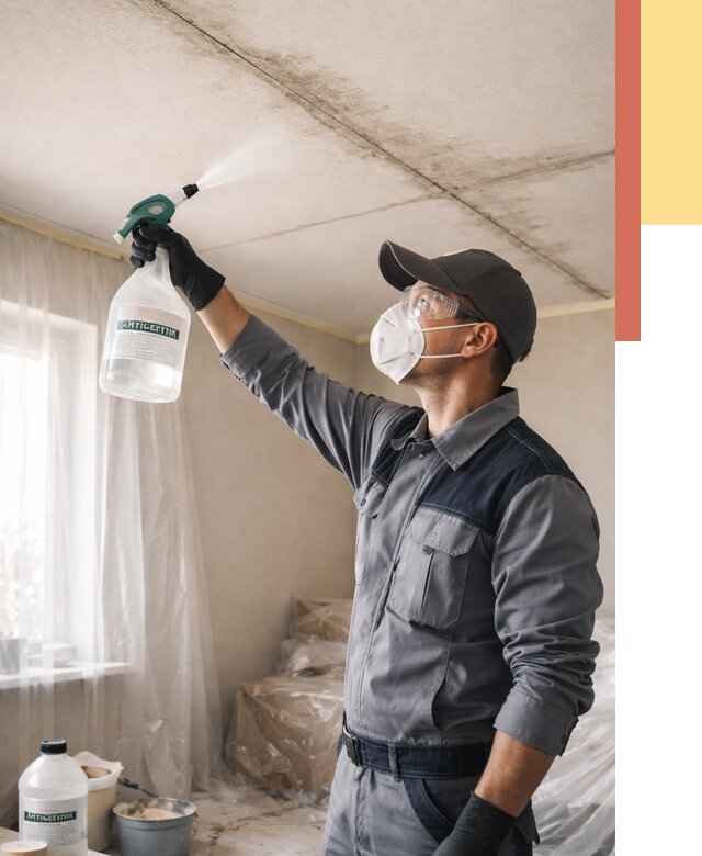 Антисептическая обработка потолка в Новокузнецке от 2569 руб. | ОТДЕЛОЧНИК-Нвк