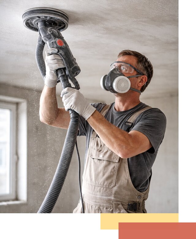 Шлифовка потолка в Новокузнецке — качественная подготовка под отделку