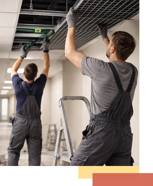 Монтаж потолка Грильято в Новокузнецке: установка под ключ качественно