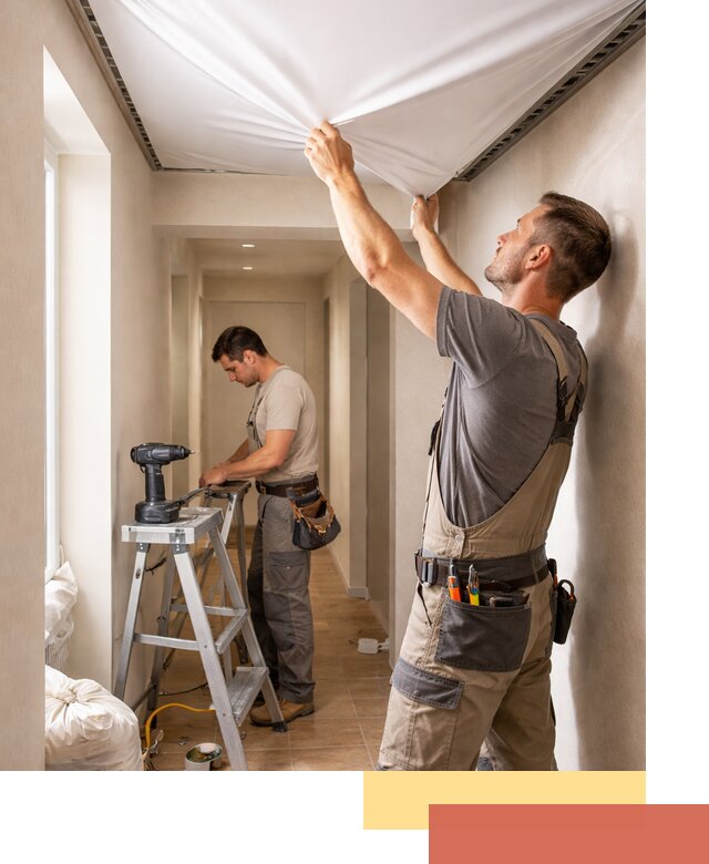 Монтаж натяжного потолка в прихожей в Новокузнецке