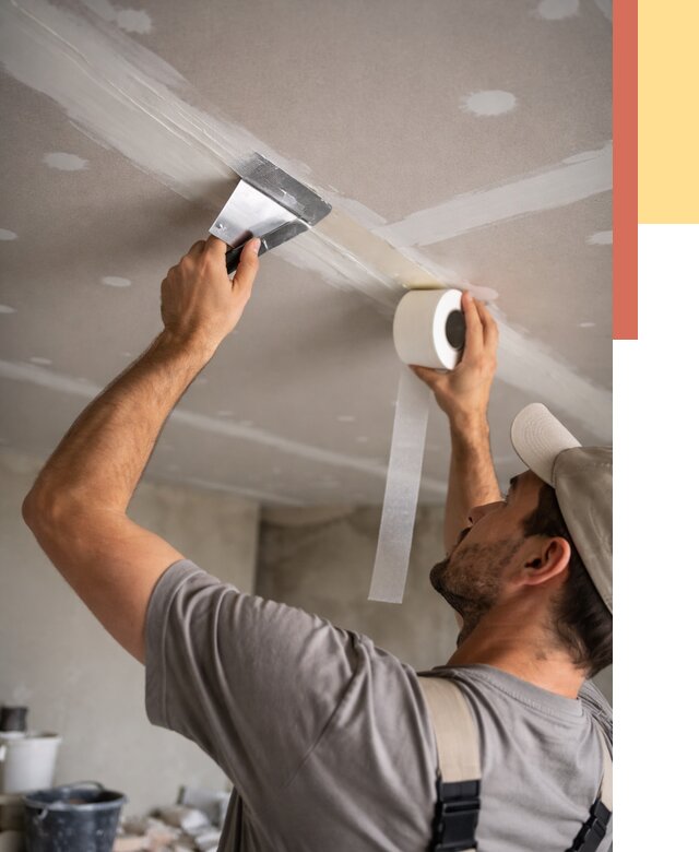 Обработка швов потолка ГКЛ в Новокузнецке от 7706 руб. под ключ | ОТДЕЛОЧНИК-Нвк