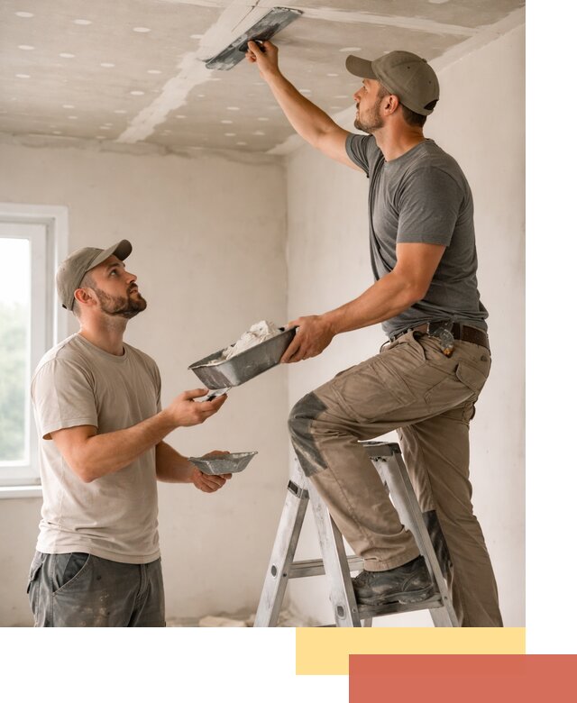 Шпаклевка потолка из гипсокартона в Новокузнецке качественно и быстро