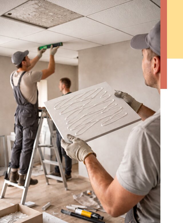 Монтаж потолочной плитки в Новокузнецке от 4623 руб. — быстро и недорого | ОТДЕЛОЧНИК-Нвк