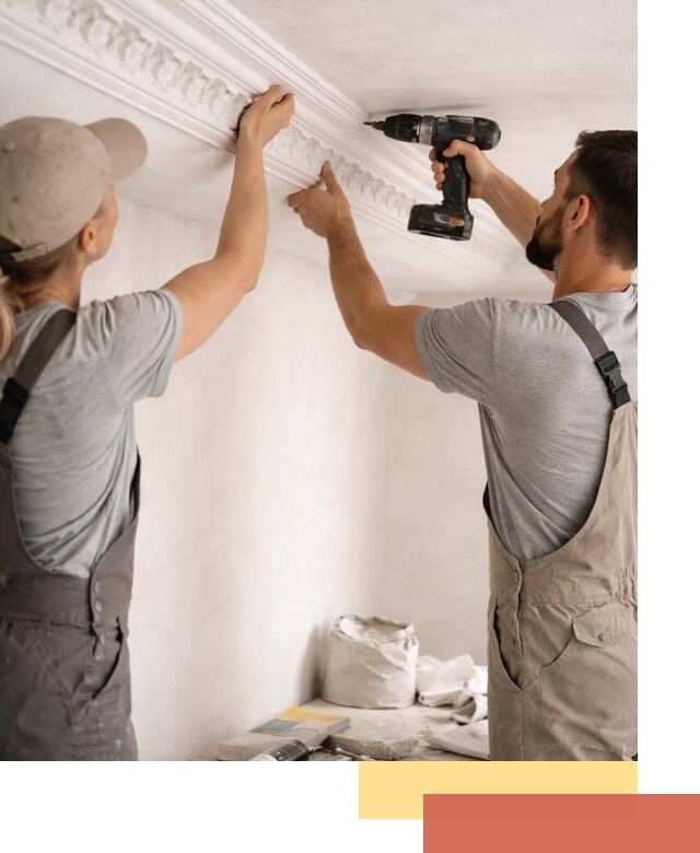 Профессиональный монтаж лепнины на потолок в Новокузнецке